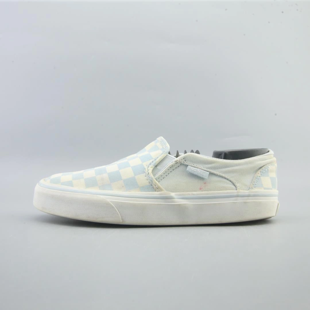 VANS CLASSIC CHECKERBOARD Slip Ons Leather