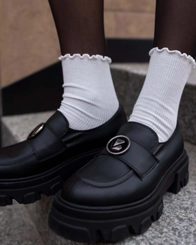 Blocky Loafers made of grape-based vegan leather Loafers Prom