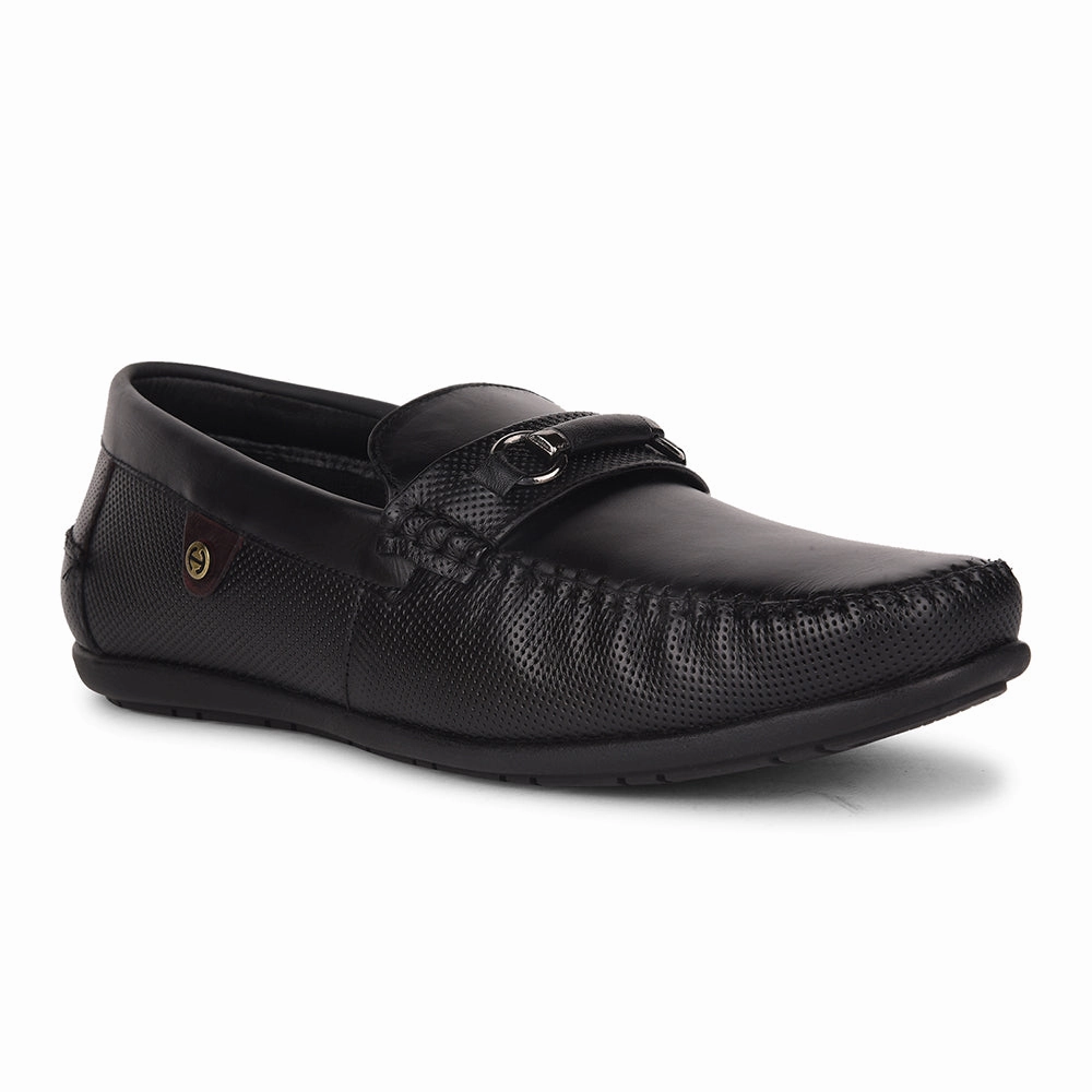 Del Toro Loafers Healers Black Casual Loafers For Men OSL-31 By Liberty