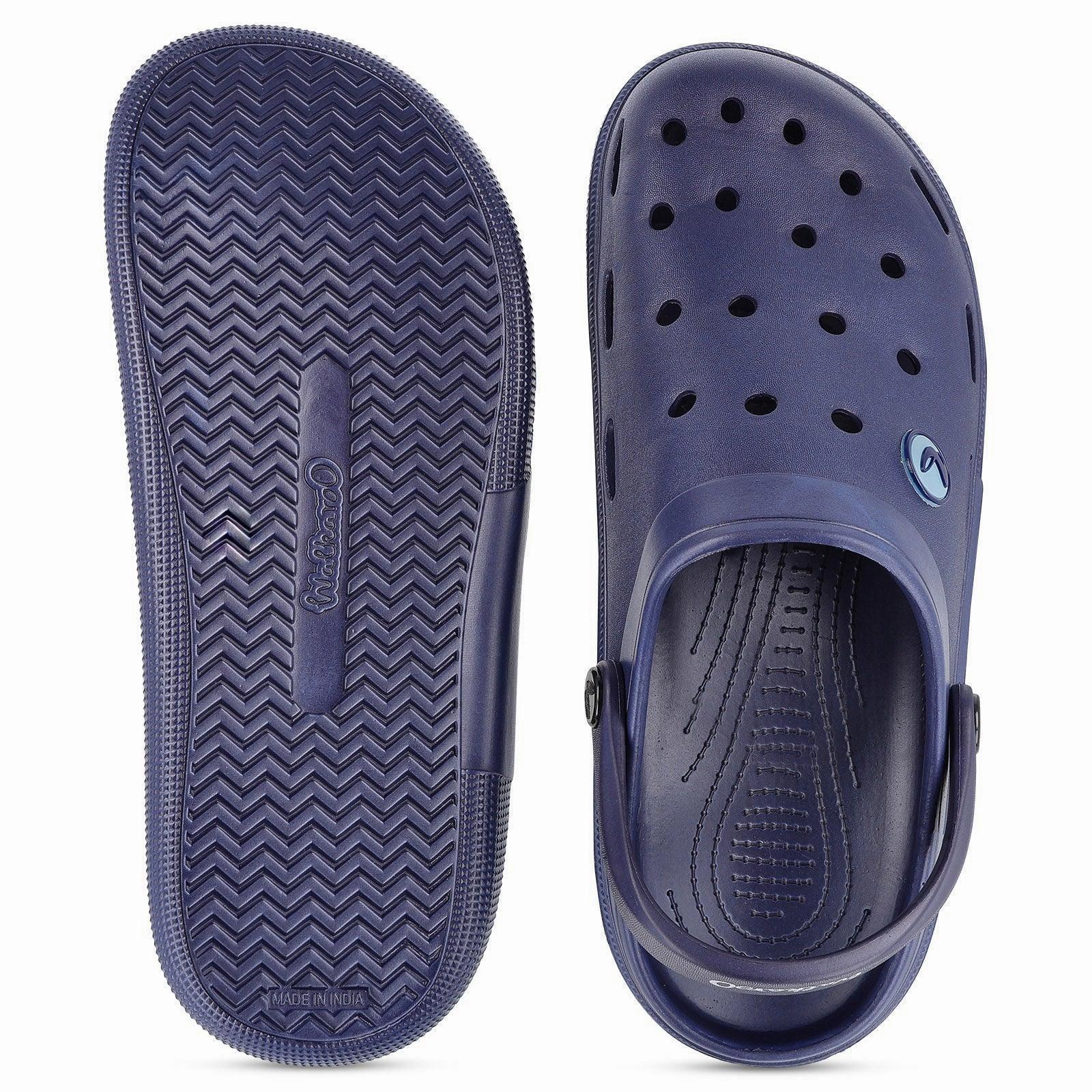 Marshmallow Slip On Men's Clogs  - WC4843 Navy Blue
