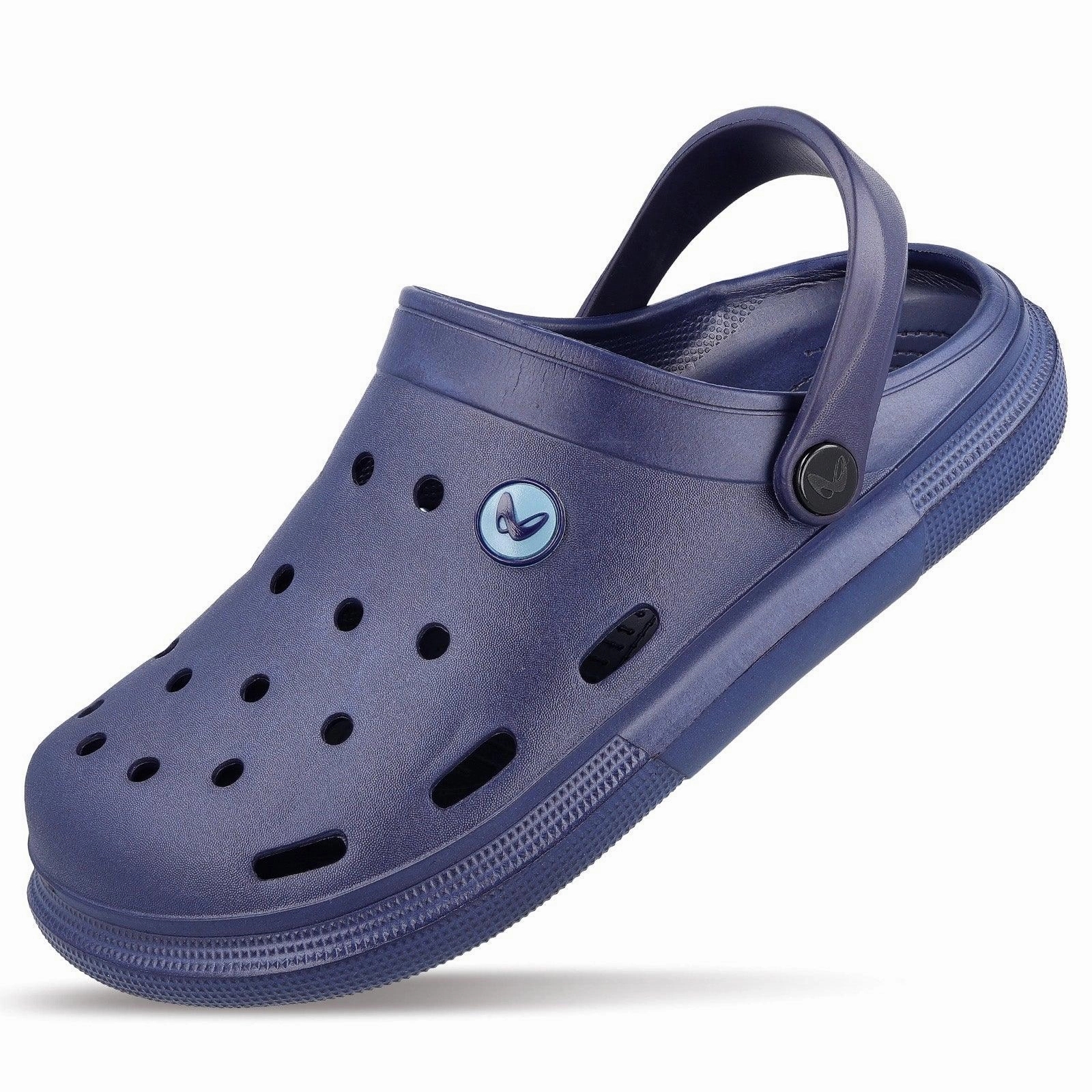 Hands Free Slip Ons Men's Clogs  - WC4843 Navy Blue