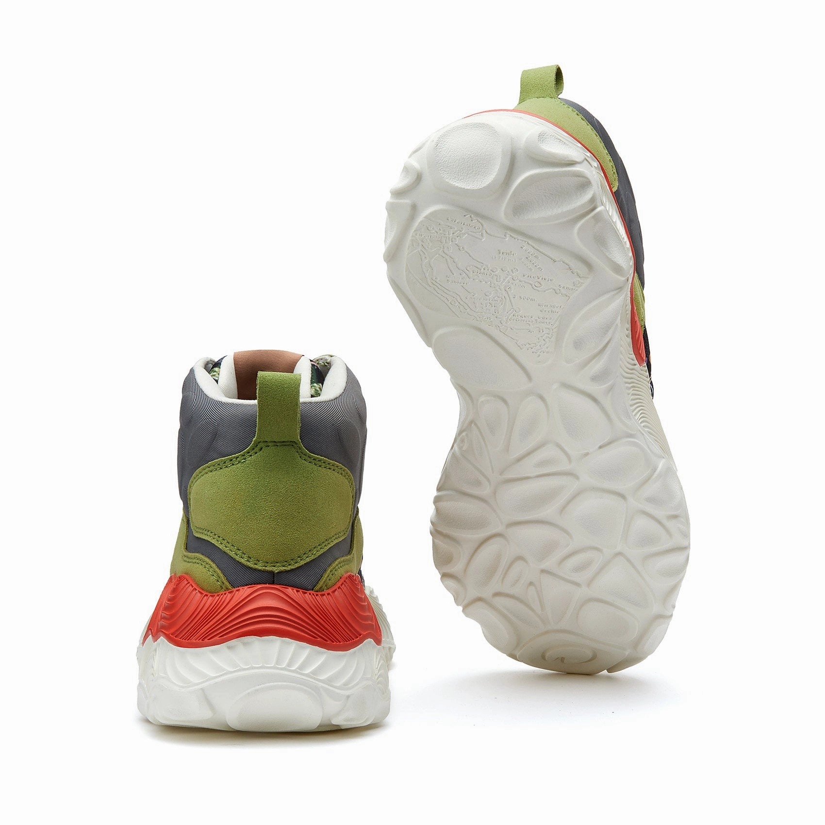 Custom Basketball Sneakers Green Realm Teide Park III Women