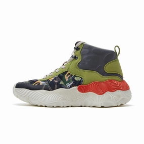 Metallic Platform Sneakers Green Realm Teide Park III Women