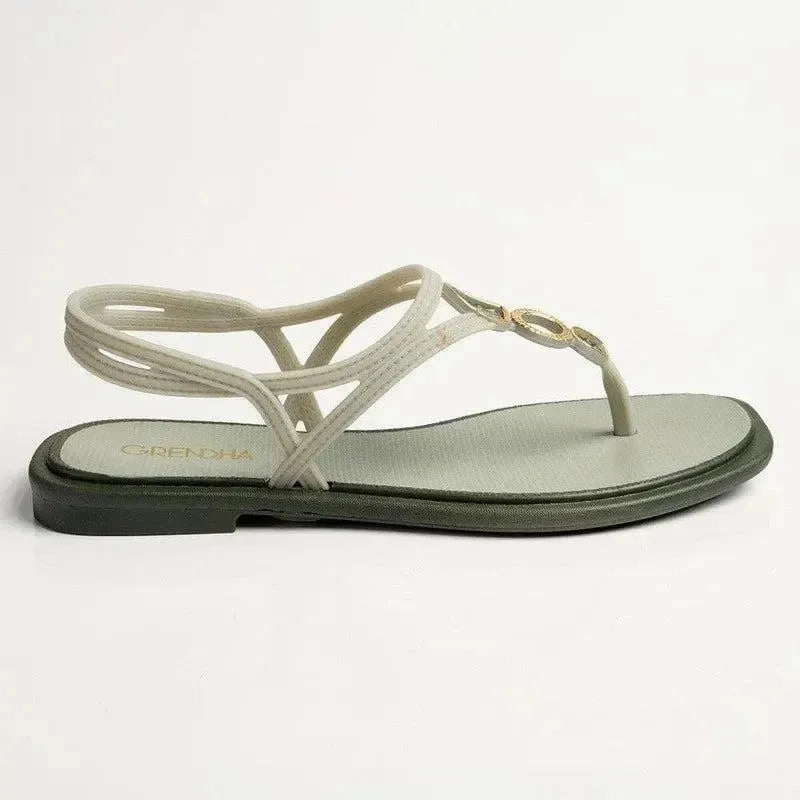 Grendha Talulla Ladies Thong Sandals - Green