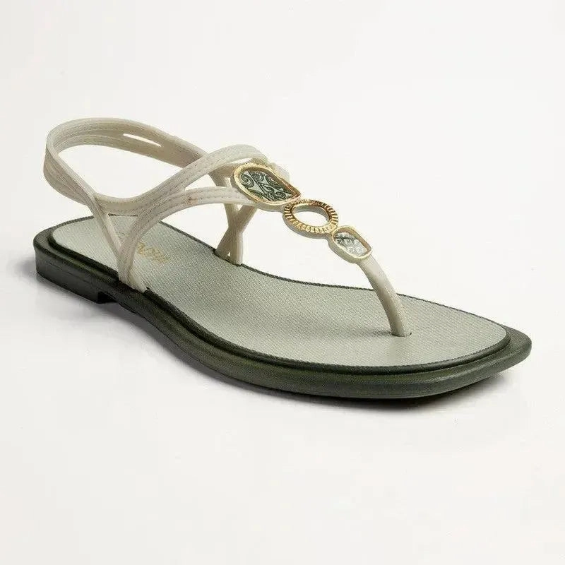 Grendha Talulla Ladies Thong Sandals - Green 2024 Slip Ons