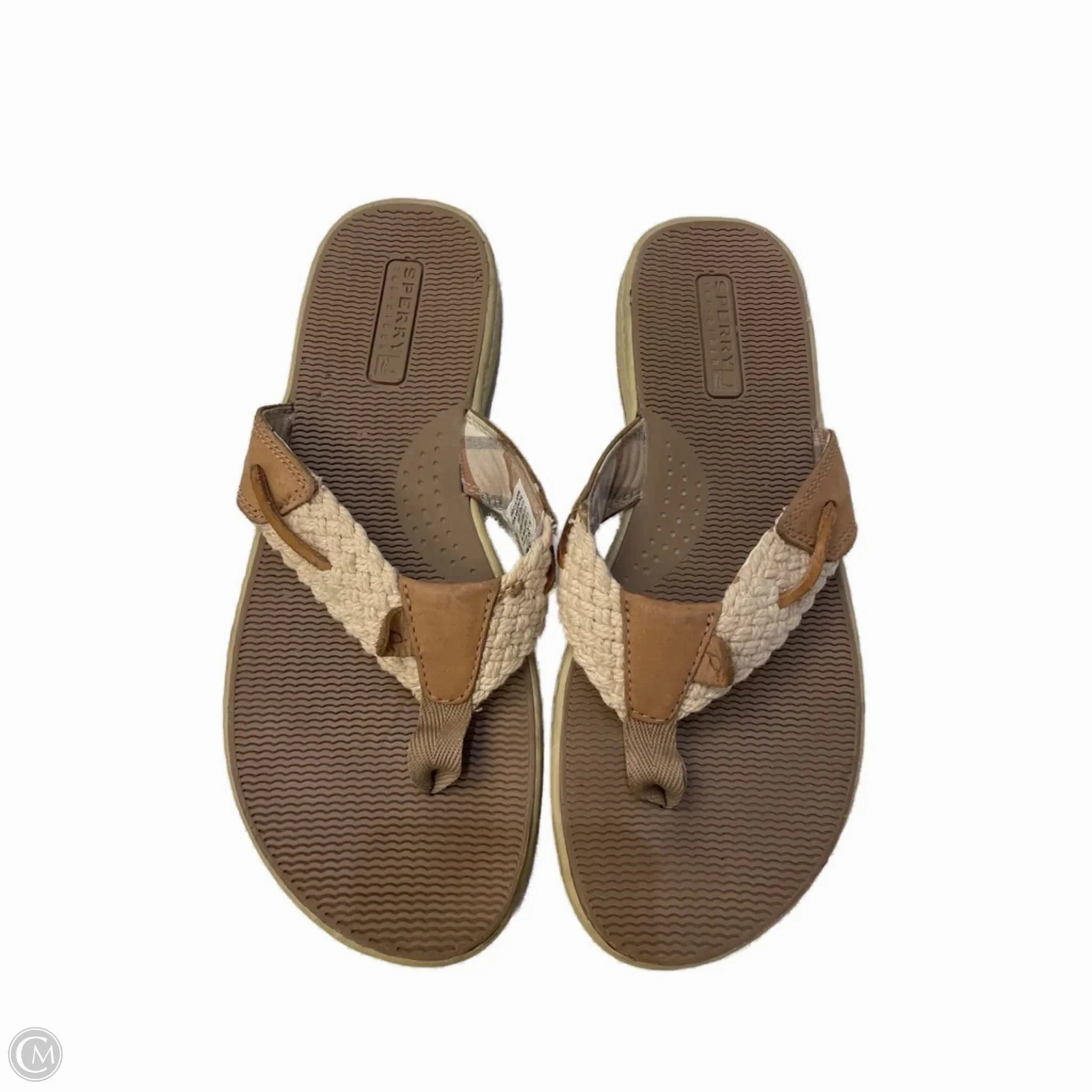 Cleo Flip Flops Sandals Flip Flops By Sperry In Tan, Size: 7.5