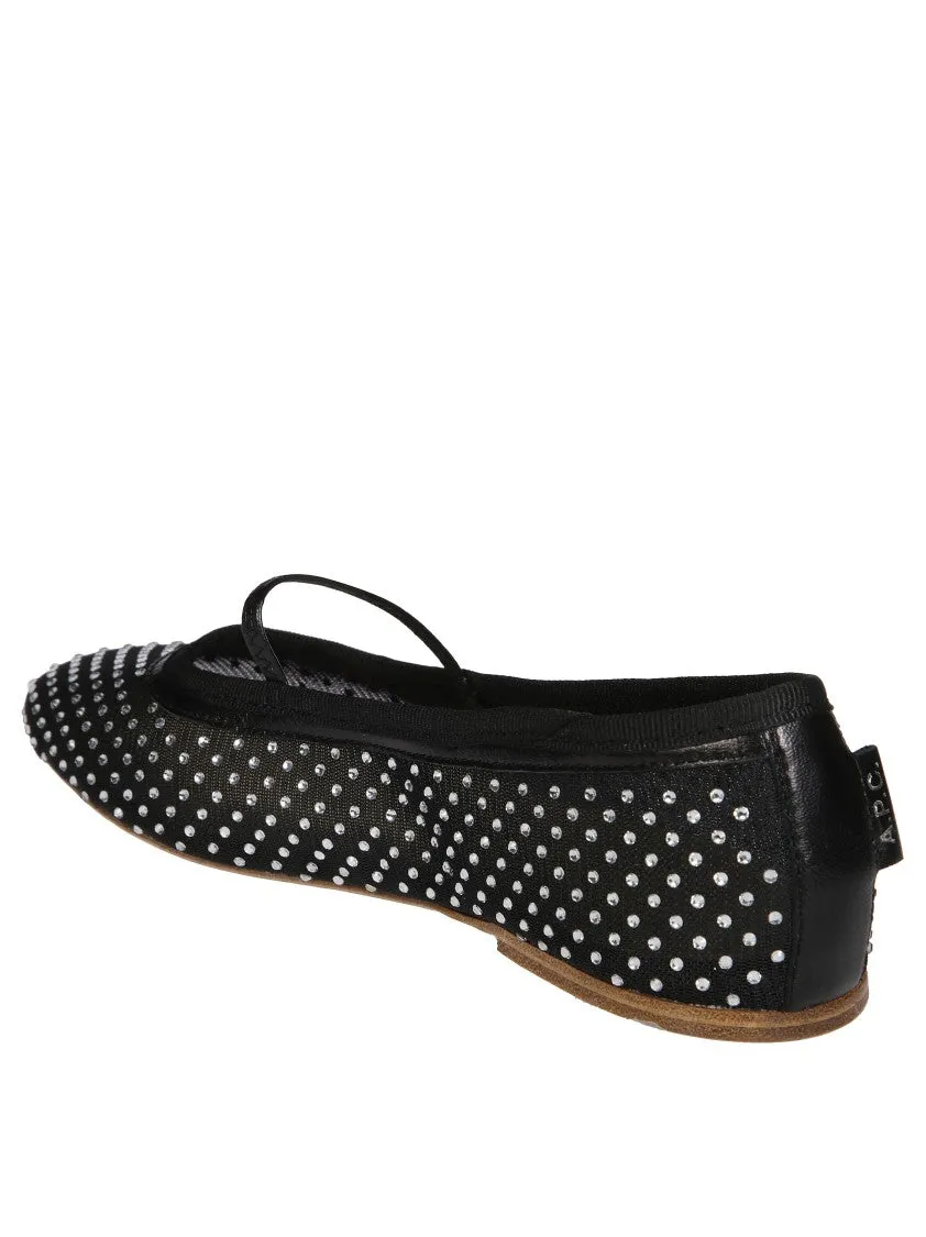 Flat Slip On Shoes For Sale Ballerina Flats With Rhinestone Bow Detail