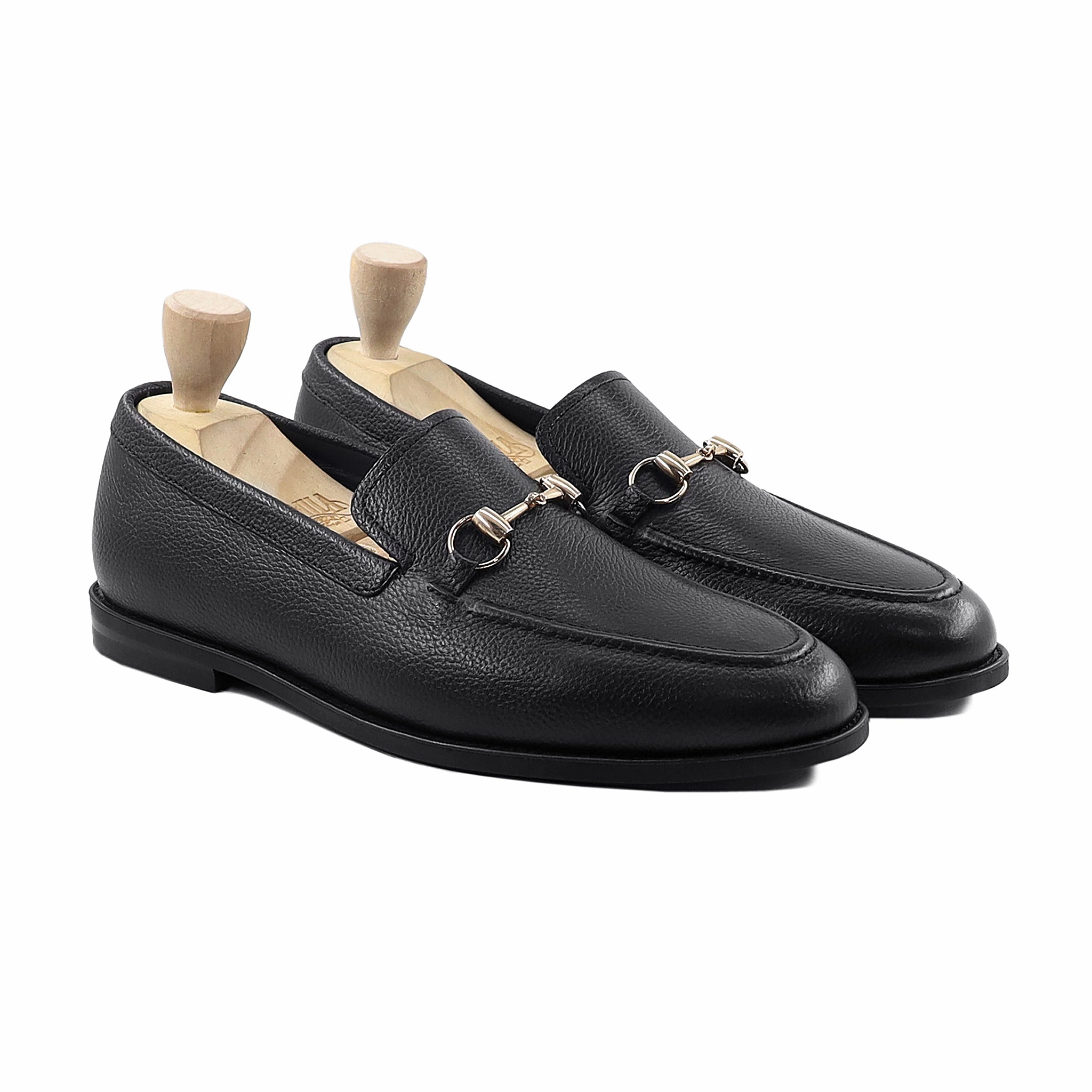 Loafers Define Harold - Men's Black Pebble Grain Leather Loafer