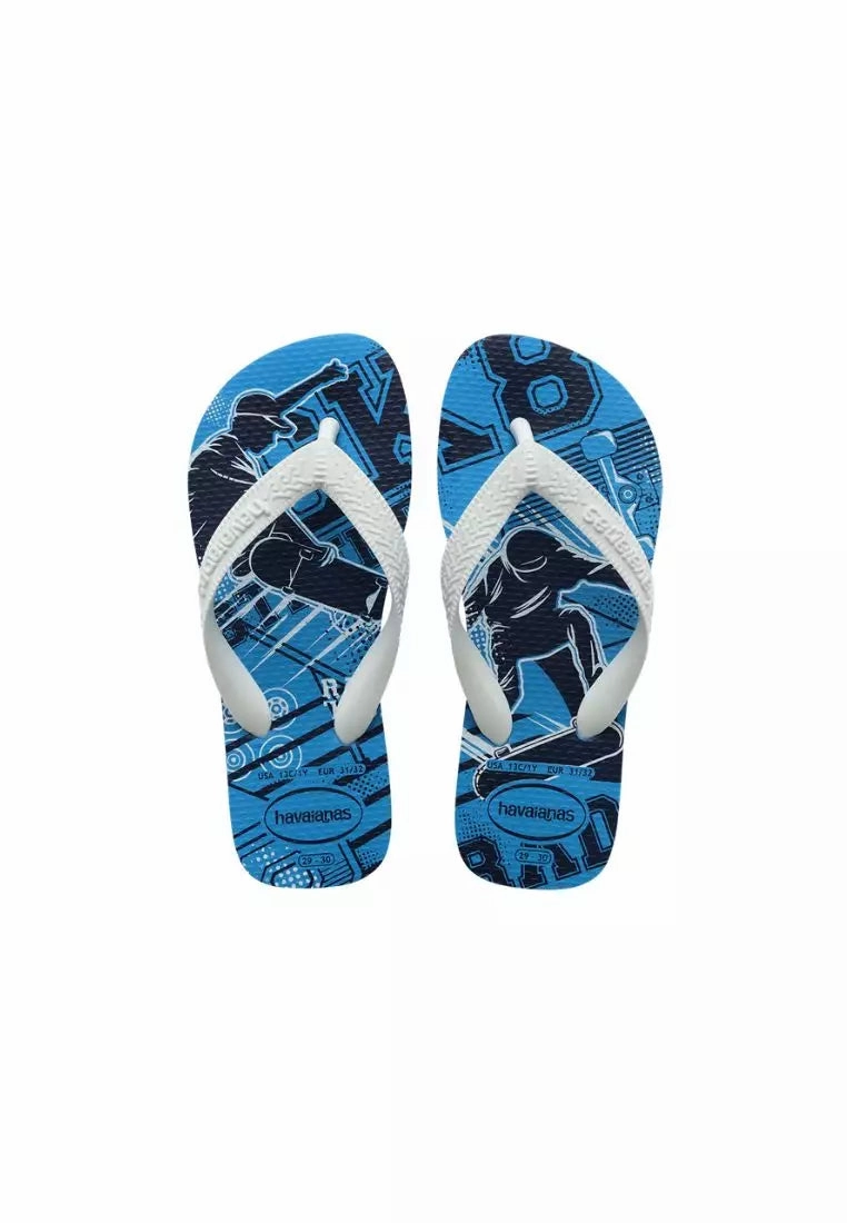 HAVAIANAS KIDS ATLHETIC - TURQUOISE Canvas Slip On Shoe