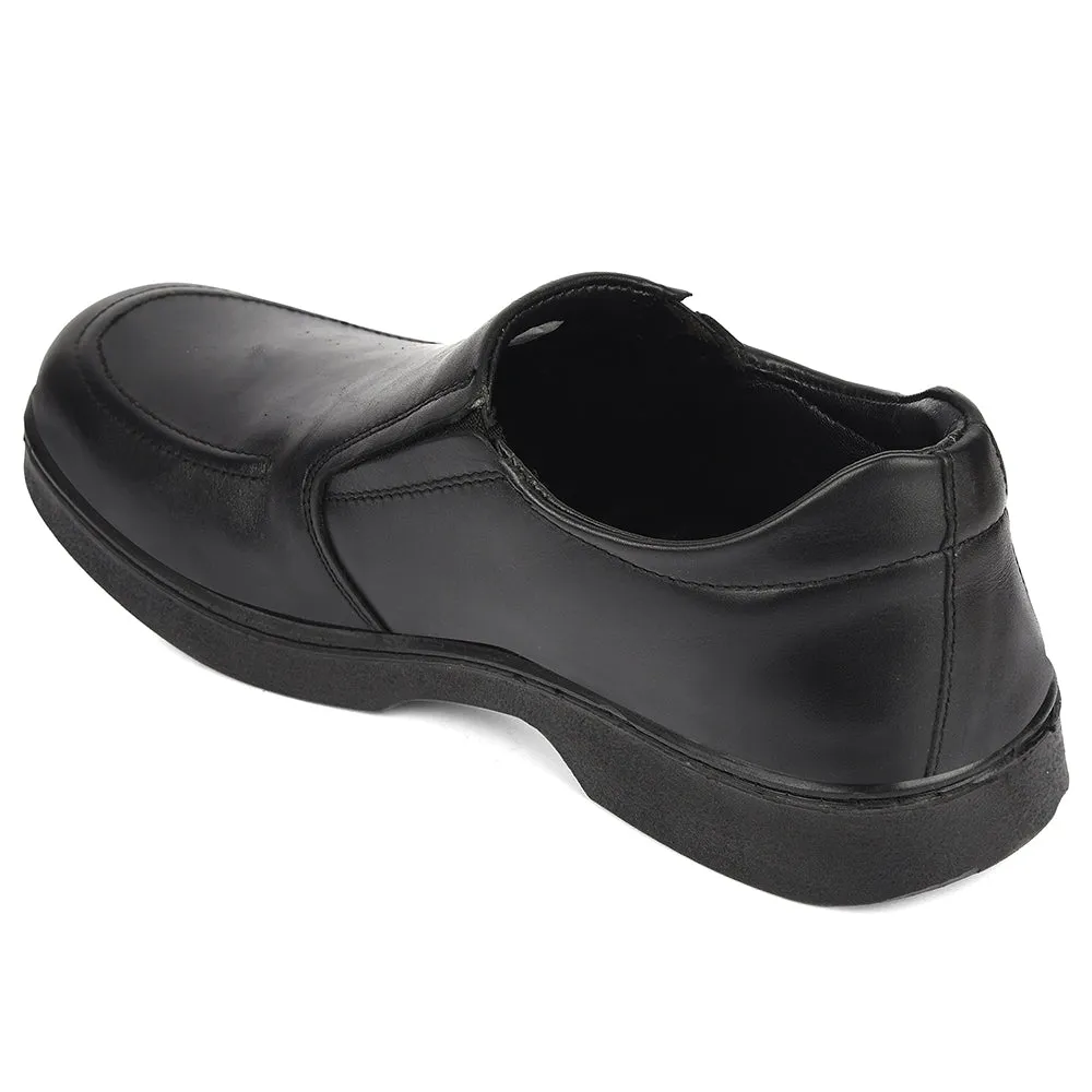 Dress Coral Shoes Healers Black Formal Non-Lacing Moccasins For Men 204608AN By Liberty