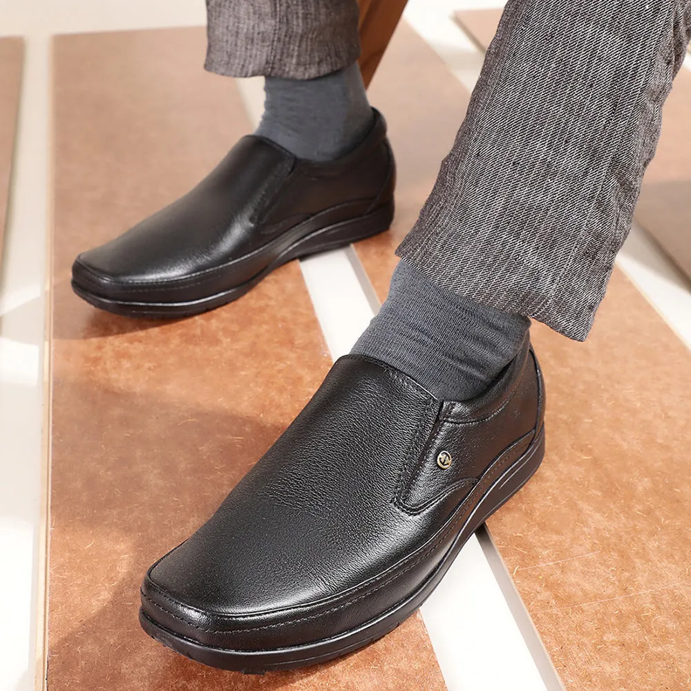 Wedding Shoes To Go With Lace Dress Healers Black Formal Non Lacing Shoes For Men HA1-11 By Liberty