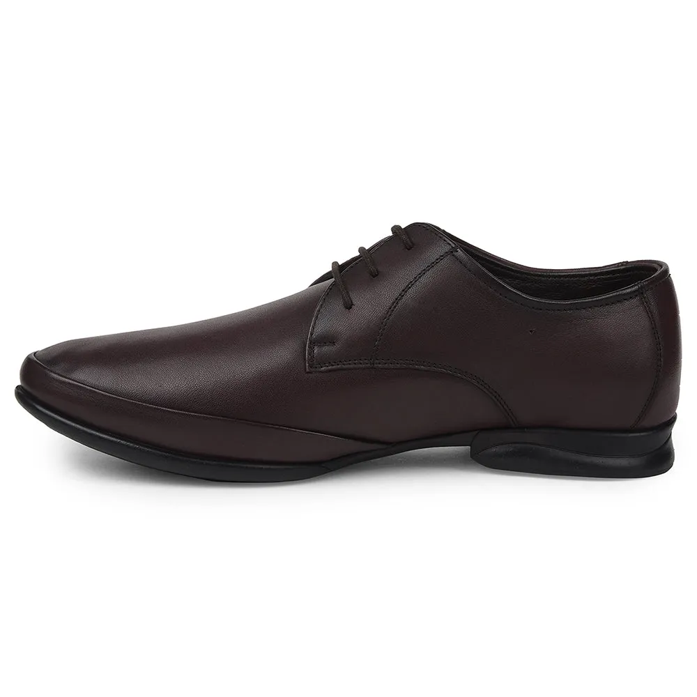 Healers Brown Formal Lacing Derby Shoes For Mens J757-02 By Liberty Ross Dress Shoes