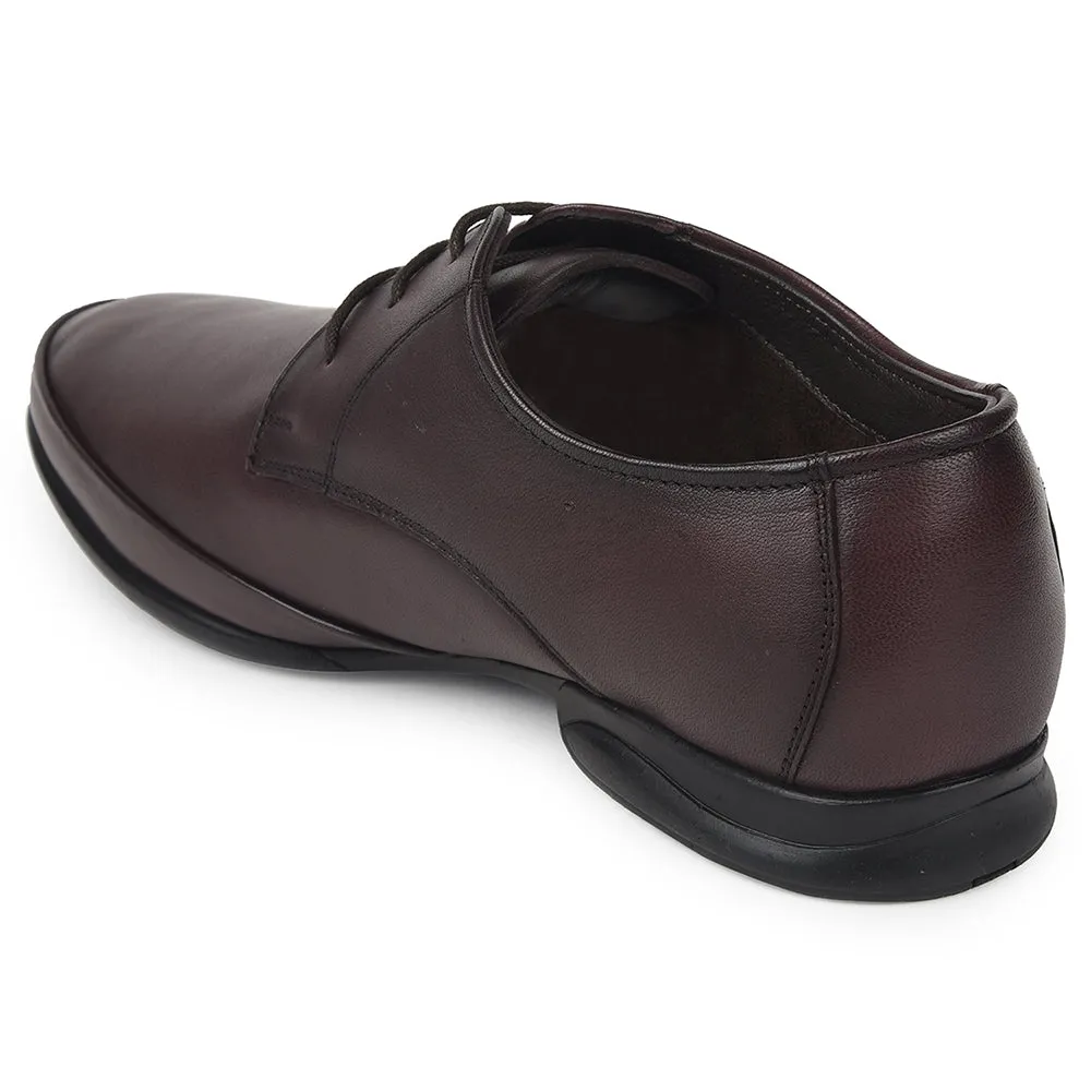 Healers Brown Formal Lacing Derby Shoes For Mens J757-02 By Liberty Dress Shoes Wear Khakis