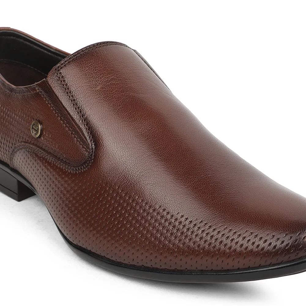 Sneaker That Looks Like A Dress Shoe Healers Brown Formal Non Lacing Mocassin Shoes For Men UDL-4 By Liberty