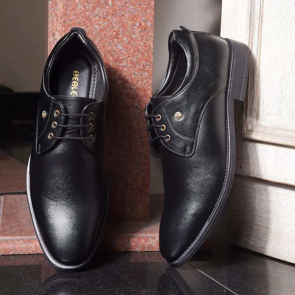 Shoes To Wear With Dress And Tights Healers By Liberty Mens SAGAR-16 Black Formal Lacing Shoes