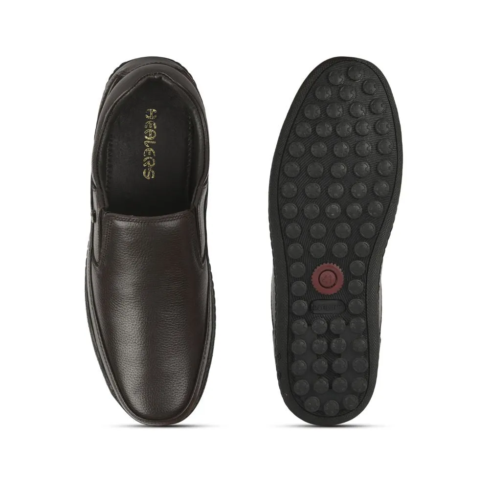 Dress Shoes Bunions Healers Formal (Brown) Non lacing Shoes For Men ER-38 By Liberty