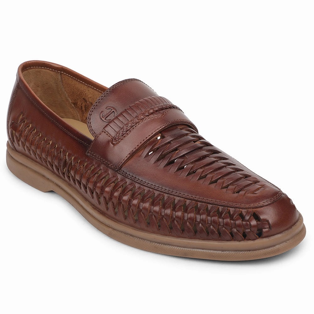 Stretch Loafers Healers Brown Casual Loafers For Men ASF-5 By Liberty