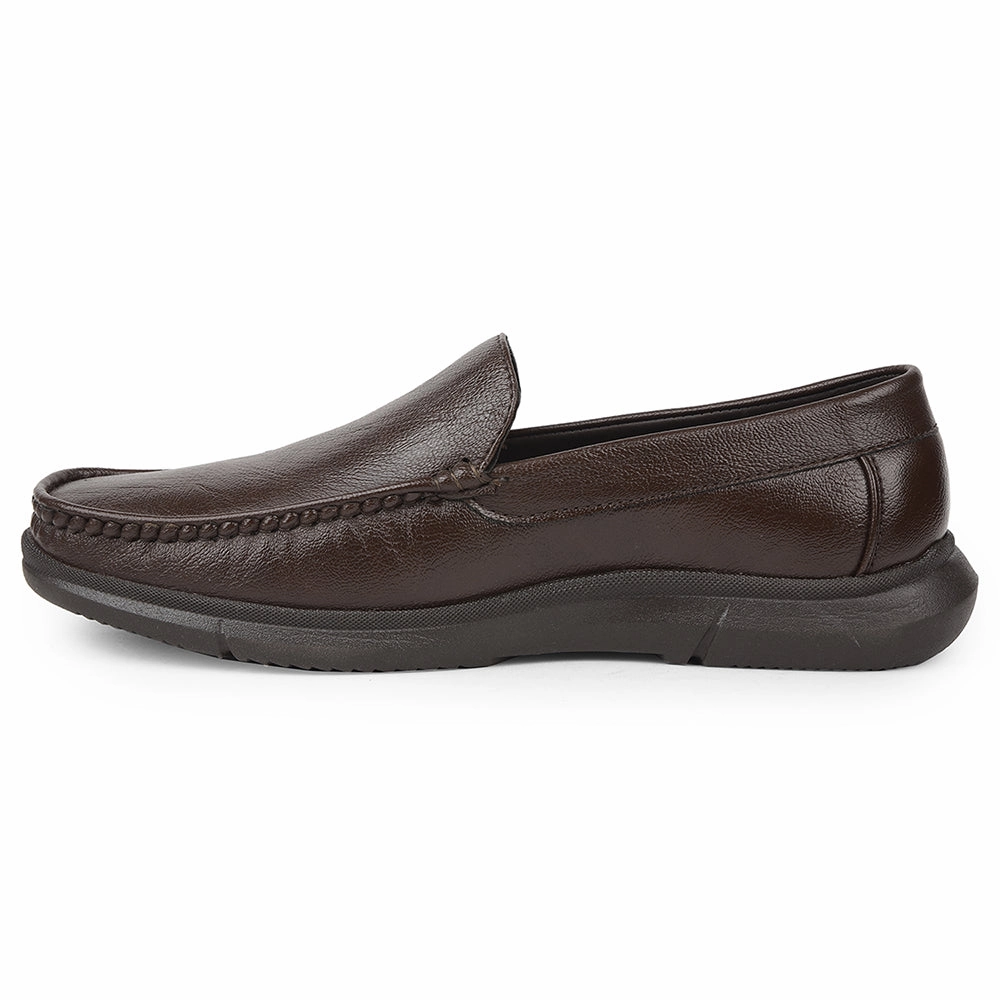 Healers Brown Formal Loafers For Men VSL-3 By Liberty Sole Loafers
