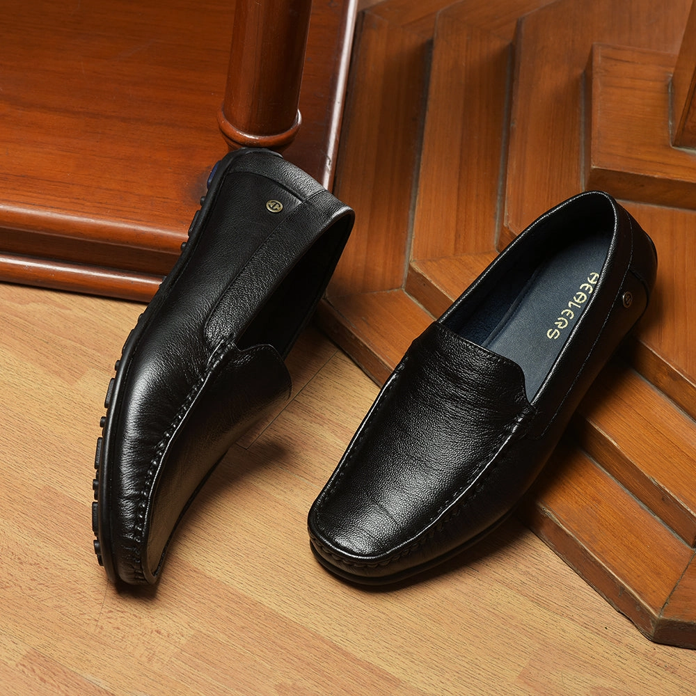 Healers By Liberty Men JPL-275 Black Casual Non lacing Loafers Shoes Loafers Italian