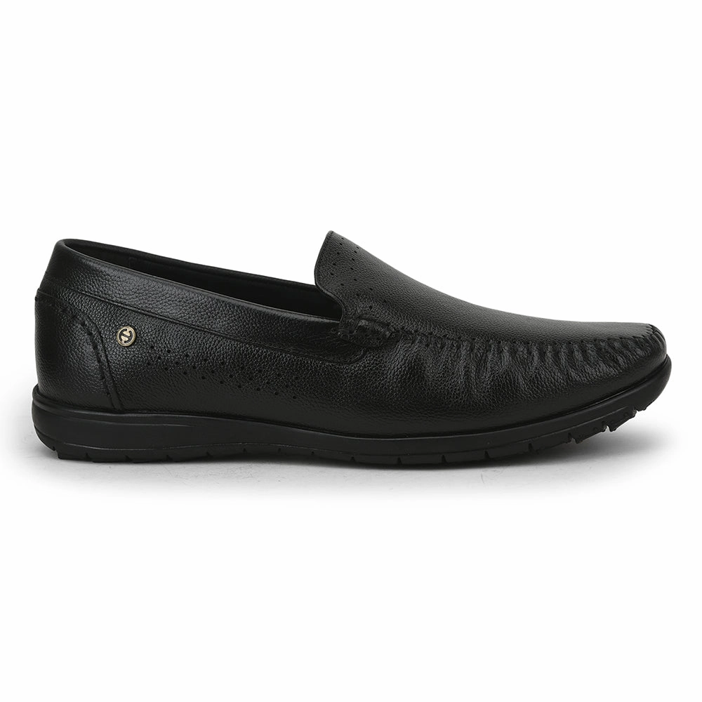 Healers Casual Non lacing Loafers Shoes For Men (Black) JPL-271 By Liberty Buy Loafers Online