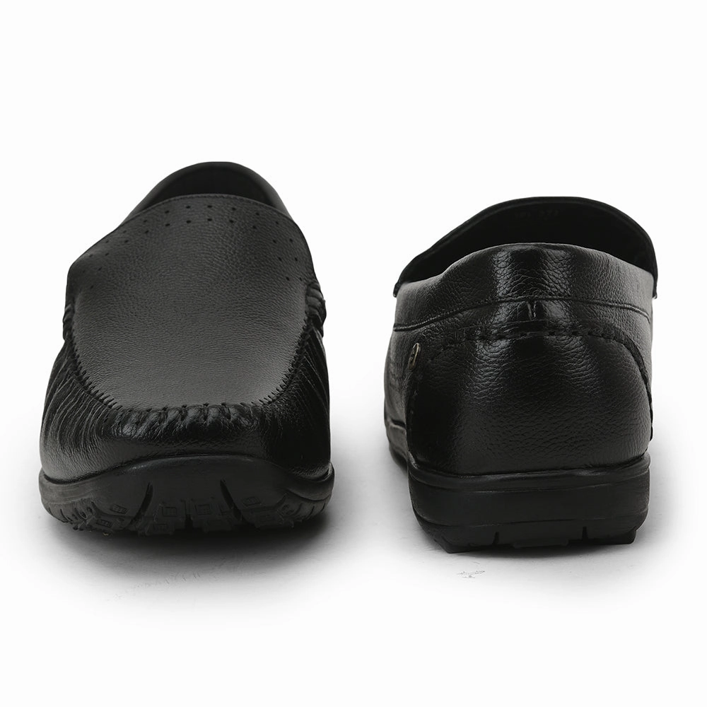 Orthoture-orthopedic Platform Loafers Healers Casual Non lacing Loafers Shoes For Men (Black) JPL-271 By Liberty