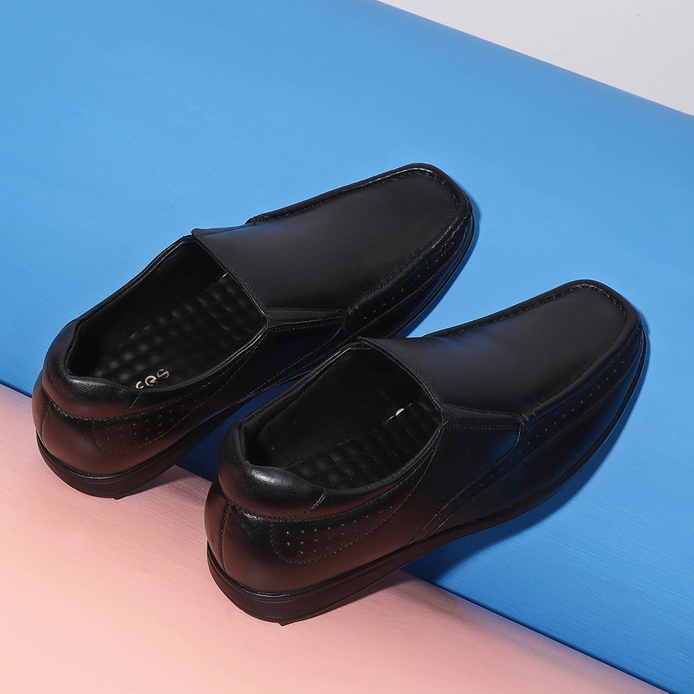 Healers Formal (Black) Slip-On Loafers Shoes For Men FL-1415 By Liberty Loafers Near Me