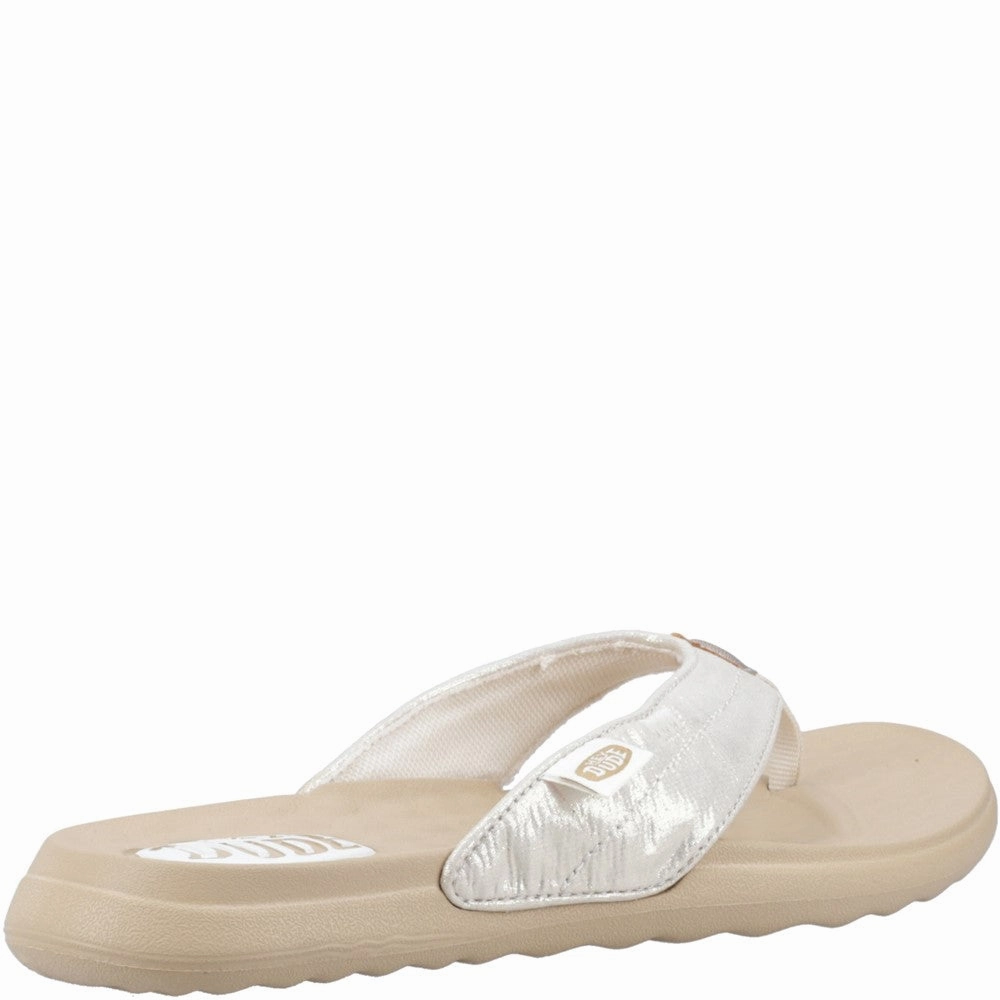 Fuzzy Slip On Shoes HEYDUDE Christi Flip Classic Sandal