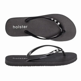 Shoes For Crews Slip Ons Holster Holiday Flip Flops - Black