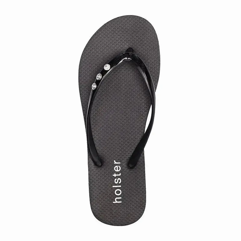 Holster Holiday Flip Flops - Black