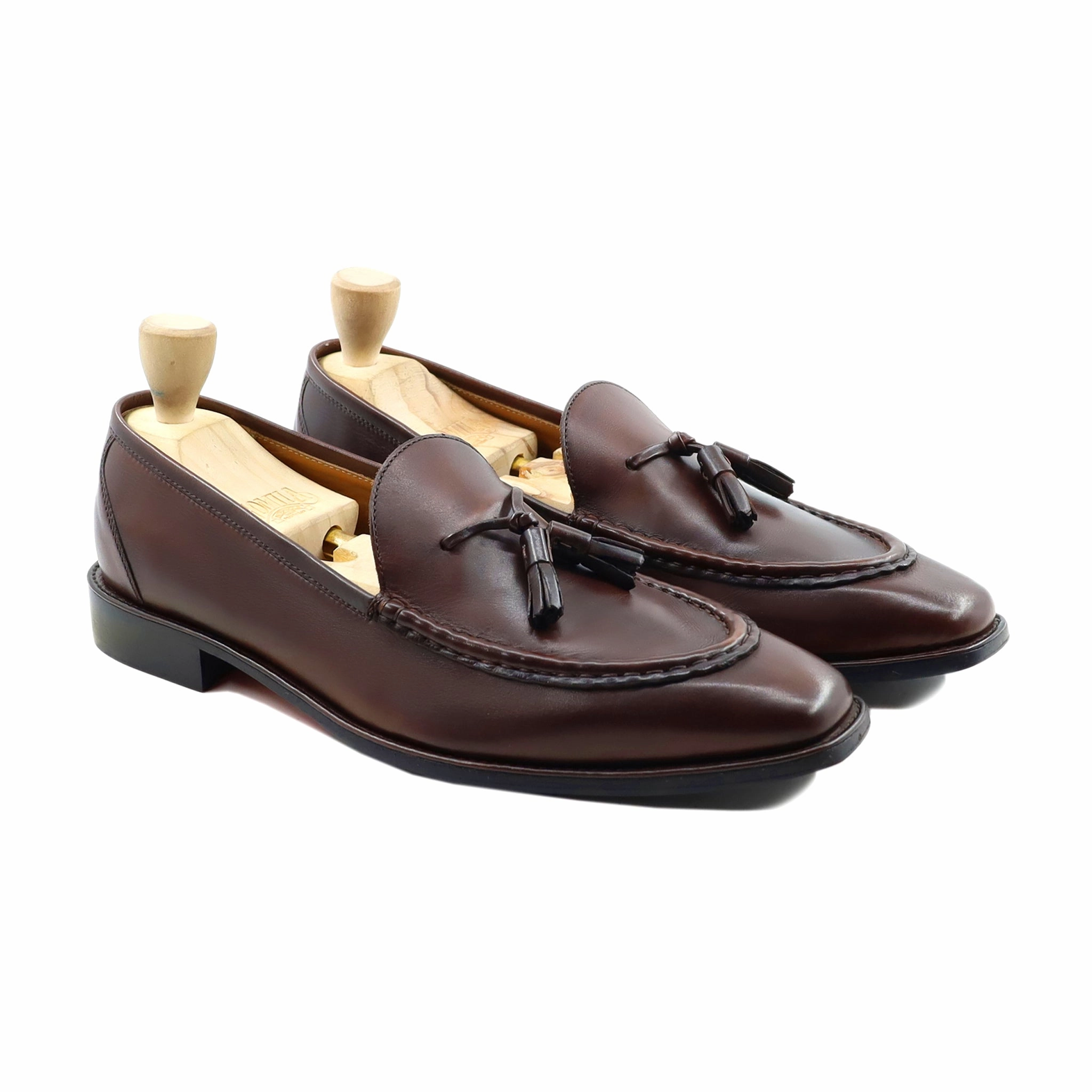 Hrodna - Men's Dark Brown Calf Leather Loafer Elegant Loafers