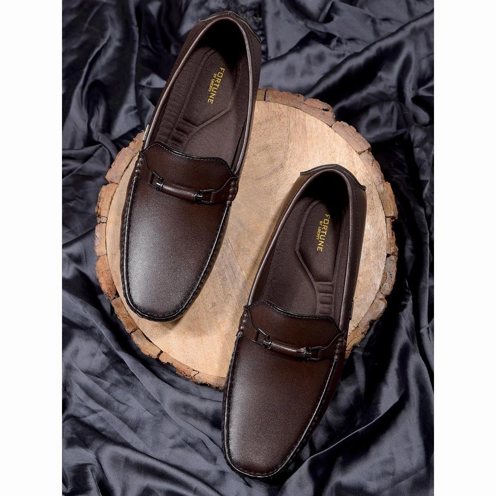 Fortune By Liberty Mens VCL-107 Brown  Formal Loafers Windsor Loafers
