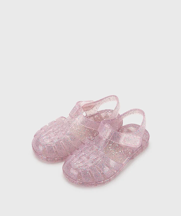 Igor 10329-385 Clasica Cristal Sandals, Tr.Rosa Multi Glitter Sandals Woven