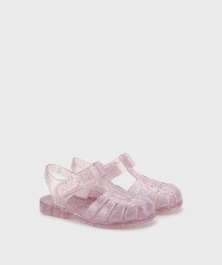 Athletic Sandals For Walking Igor 10329-385 Clasica Cristal Sandals, Tr.Rosa Multi Glitter