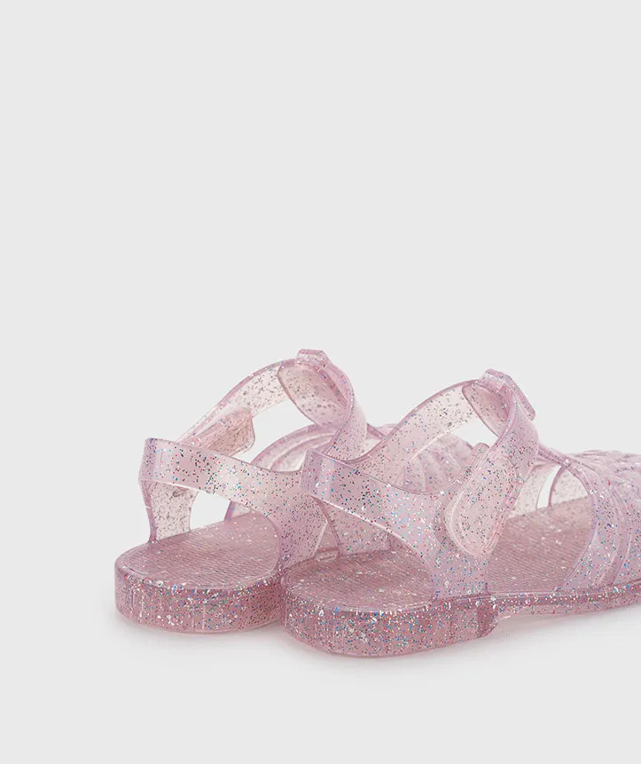 Igor 10329-385 Clasica Cristal Sandals, Tr.Rosa Multi Glitter Freewaters Sandals