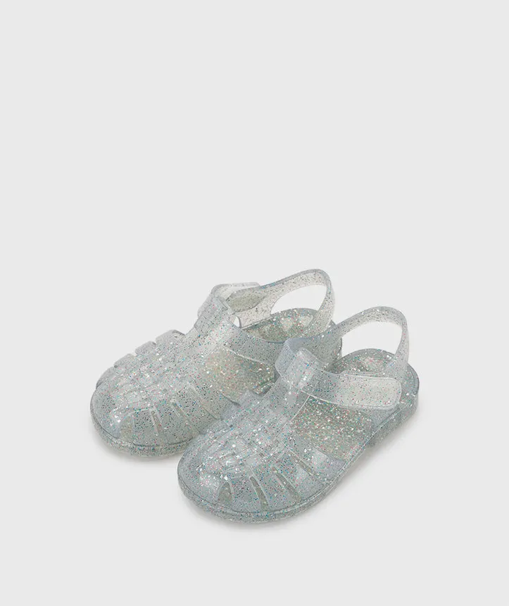 Sam Edelman Gigi Sandals Igor 10329-386 Clasica Cristal Sandals, Tr.Transparente Multi Glitter