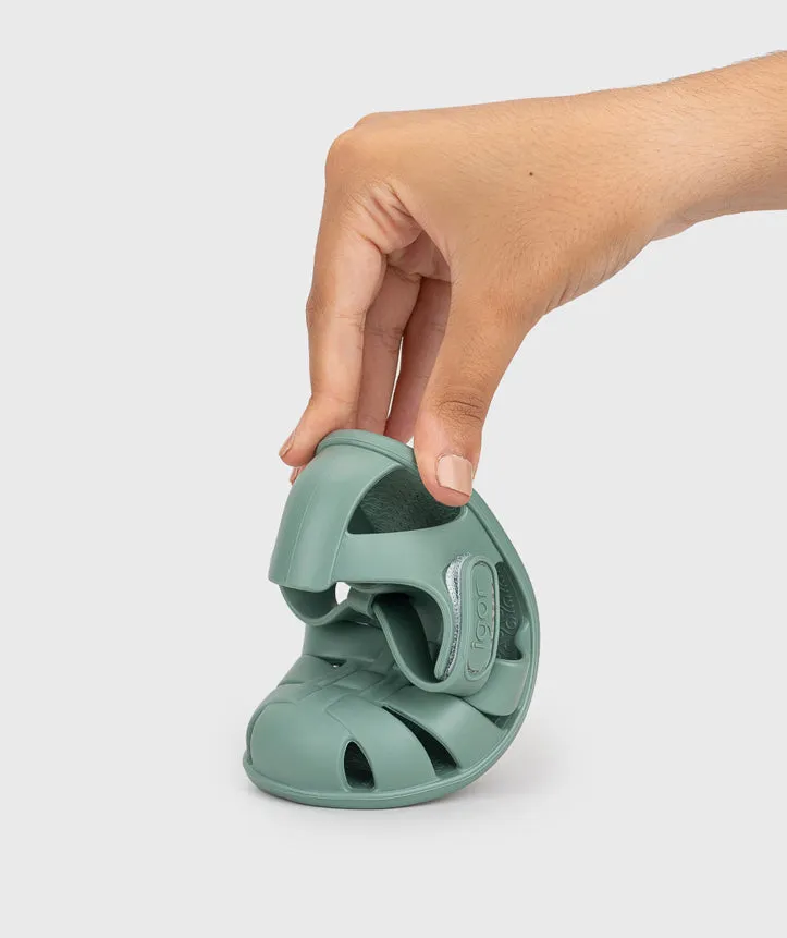 Military Sandals Discount Igor Boy's and Girl's Nemo Solid Sandals, Nuevo Verde