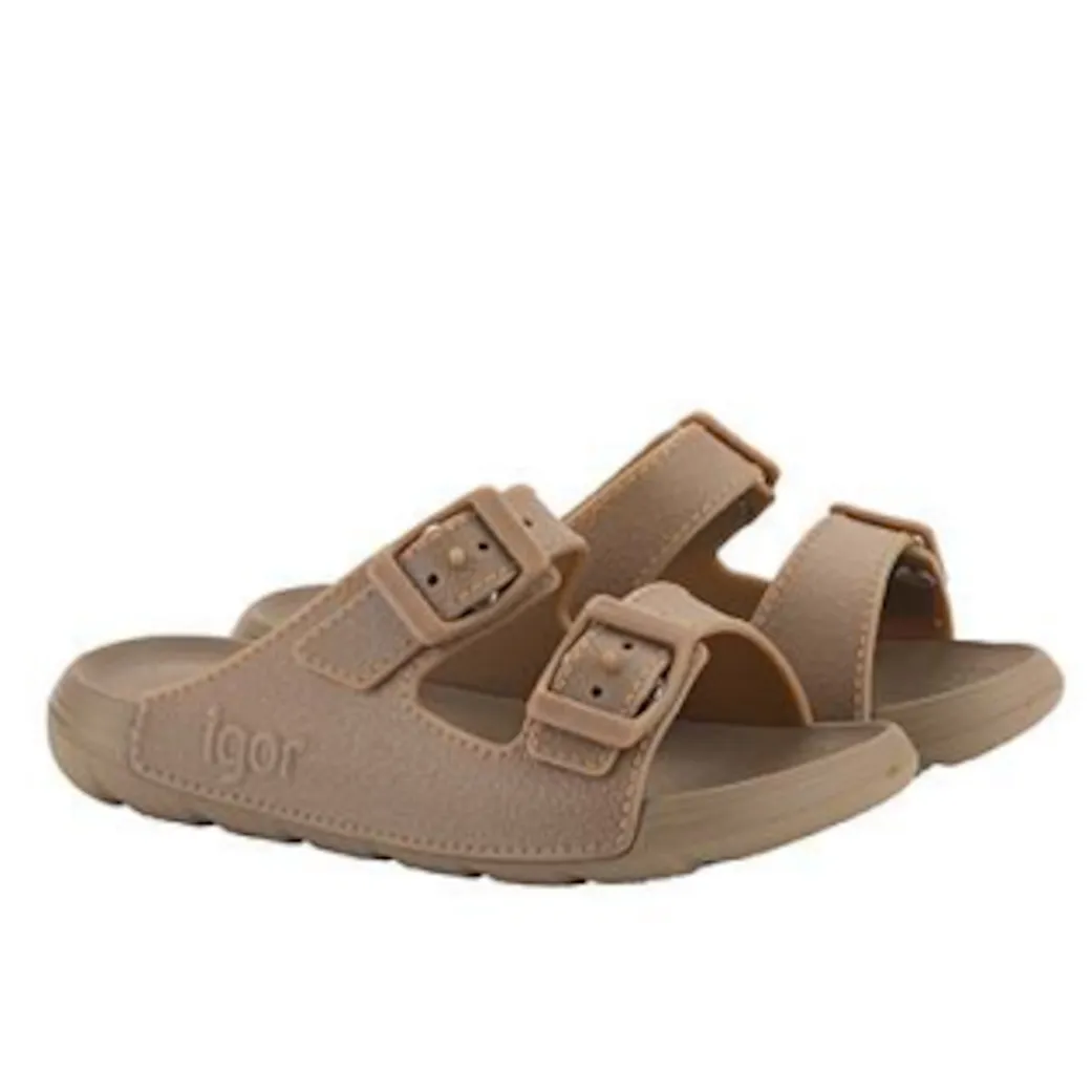 Sandals Trip Insurance Igor Girl's and Boy's Kai Sandal - Taupe