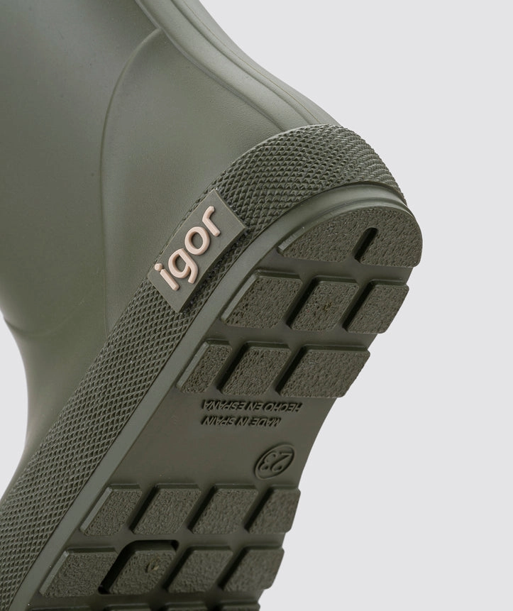 Igor Boy's and Girl's Yogi Borreguito Rain Boots - Kaki Dicks Boots