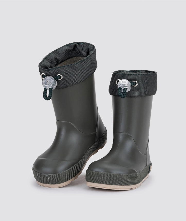 Igor Boy's and Girl's Yogi Dk Cuello Rain Boots - Kaki Designer Rubber Boots
