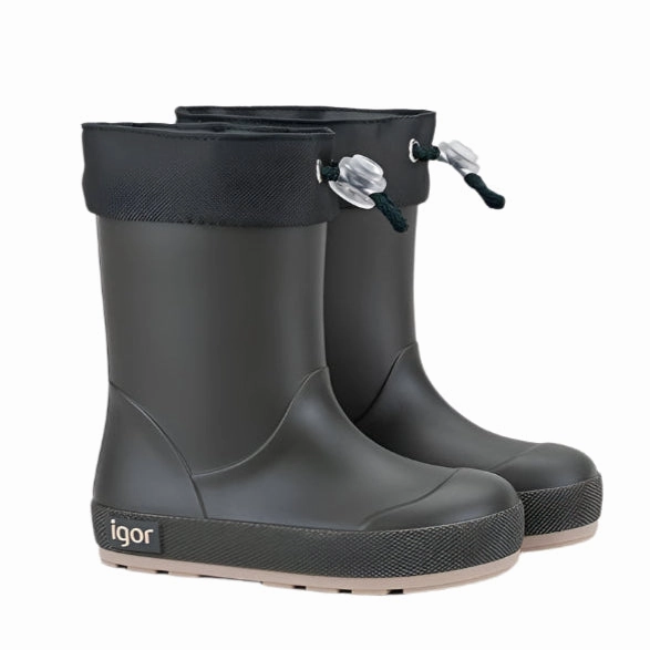 Public Desire Boots Igor Boy's and Girl's Yogi Dk Cuello Rain Boots - Kaki
