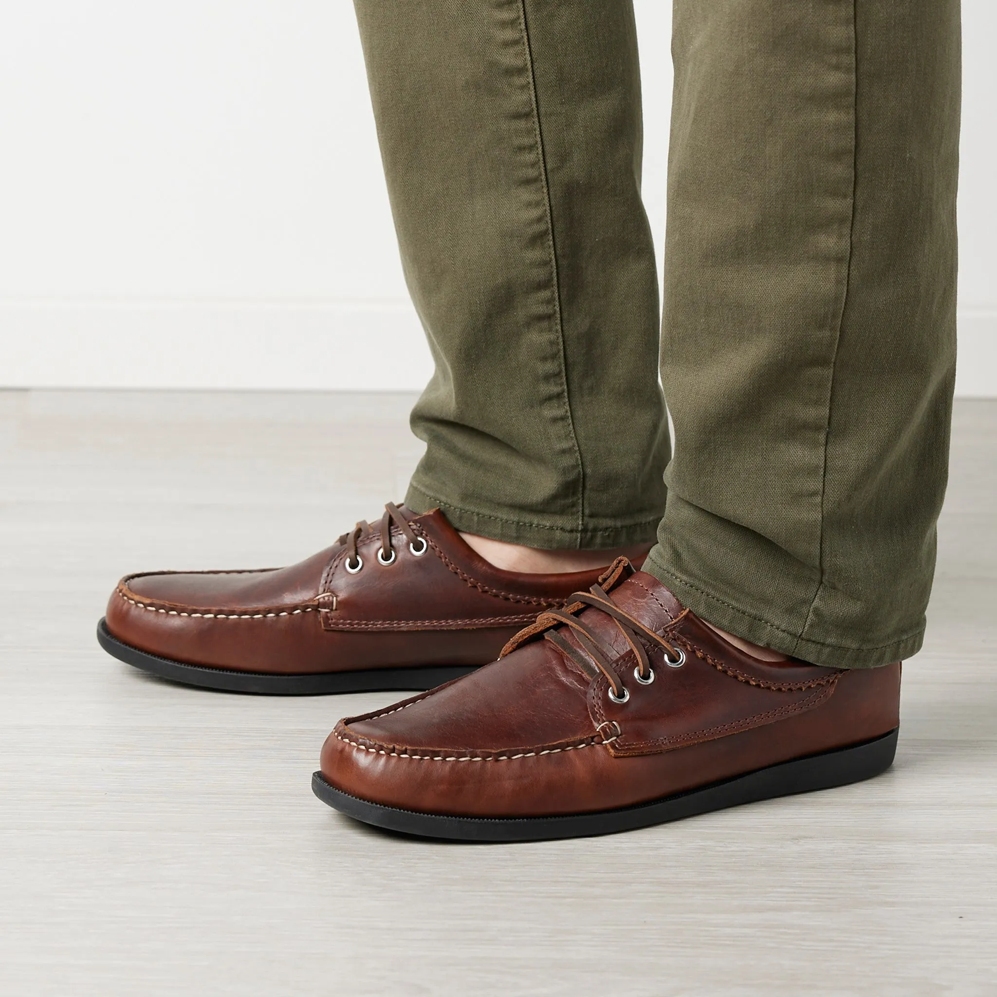 In Stock Mens Blucher Shoe: Brown Functional Training Shoes