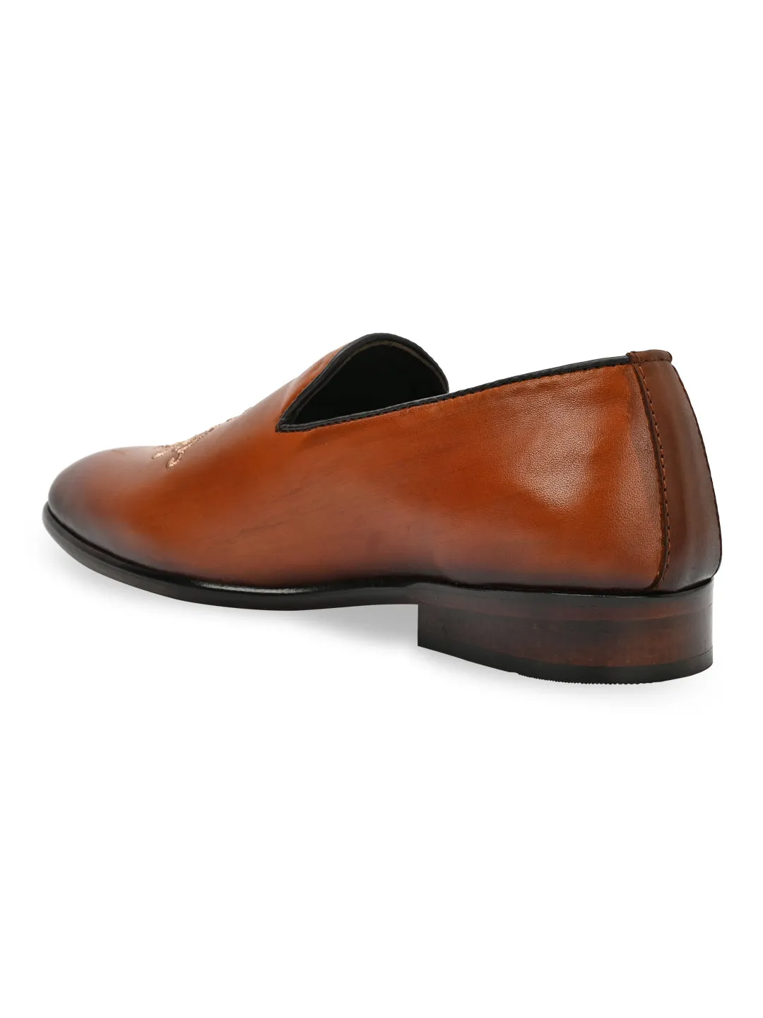 Dress Outfits With Shoes Imperio By Regal Tan Men Formal Leather Embroidered Slip Ons