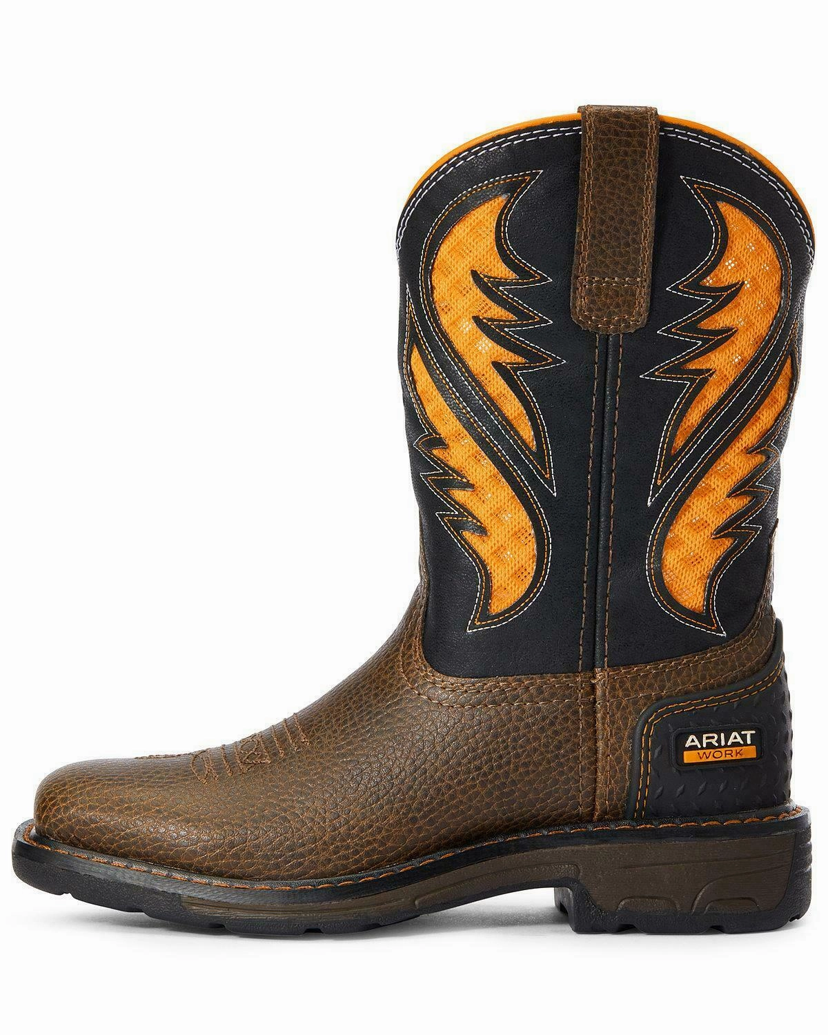 Ariat Youth Boys' VentTEK Western Work Boot - Soft Toe - 10034159 Leather Dress Boots Over The Knee