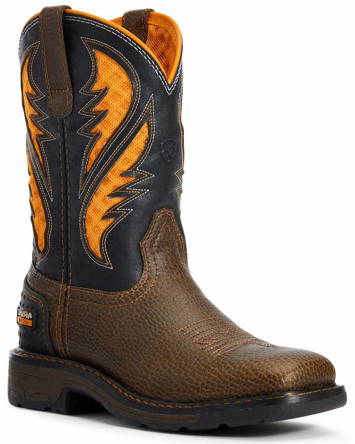 Ariat Youth Boys' VentTEK Western Work Boot - Soft Toe - 10034159 Lace Cowboy Boots