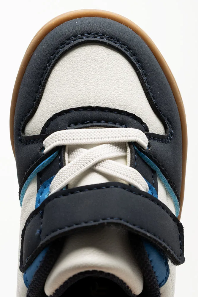 Heel Counter Running Shoes Sneakers White & Blue