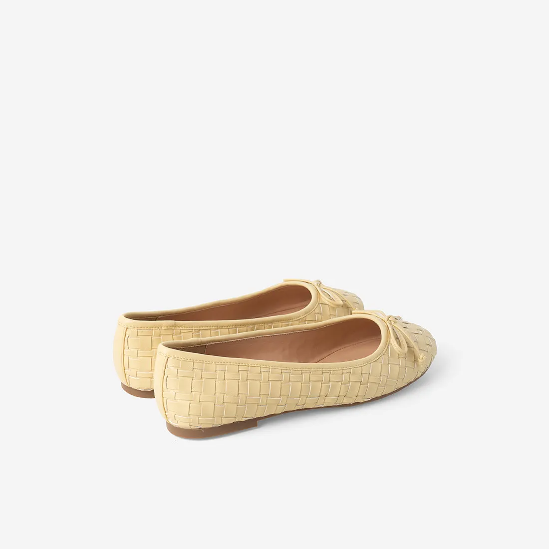 Flat Shoes With Bows Giada Woven Flats