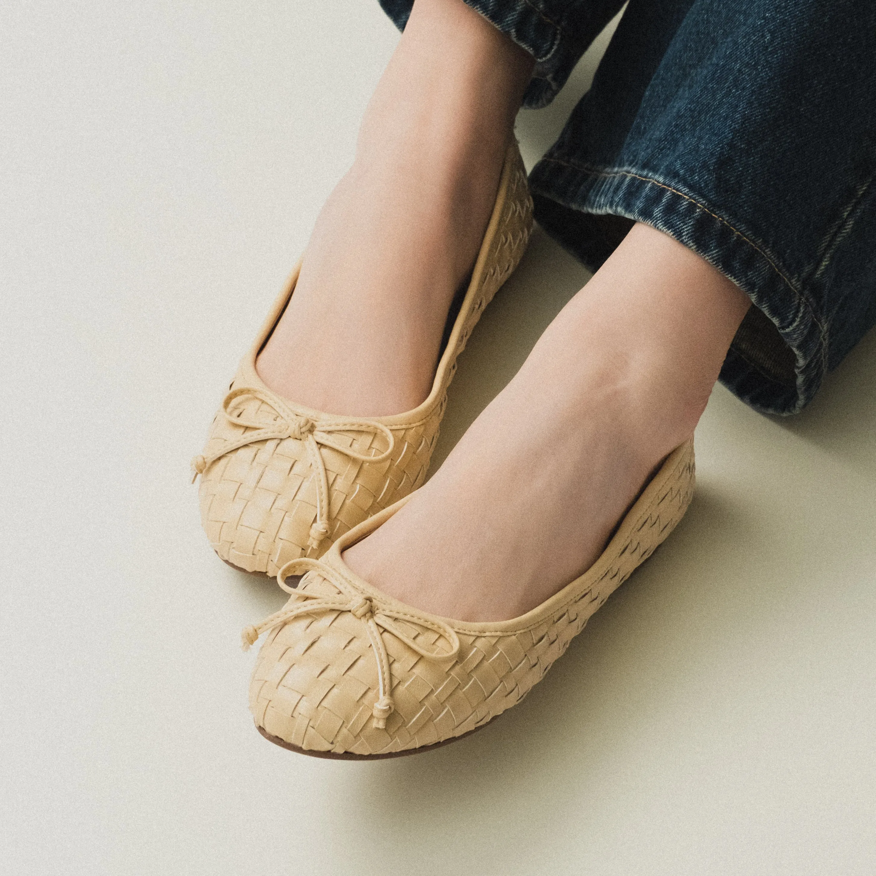 Elegant Flat Wedding Shoes Giada Woven Flats