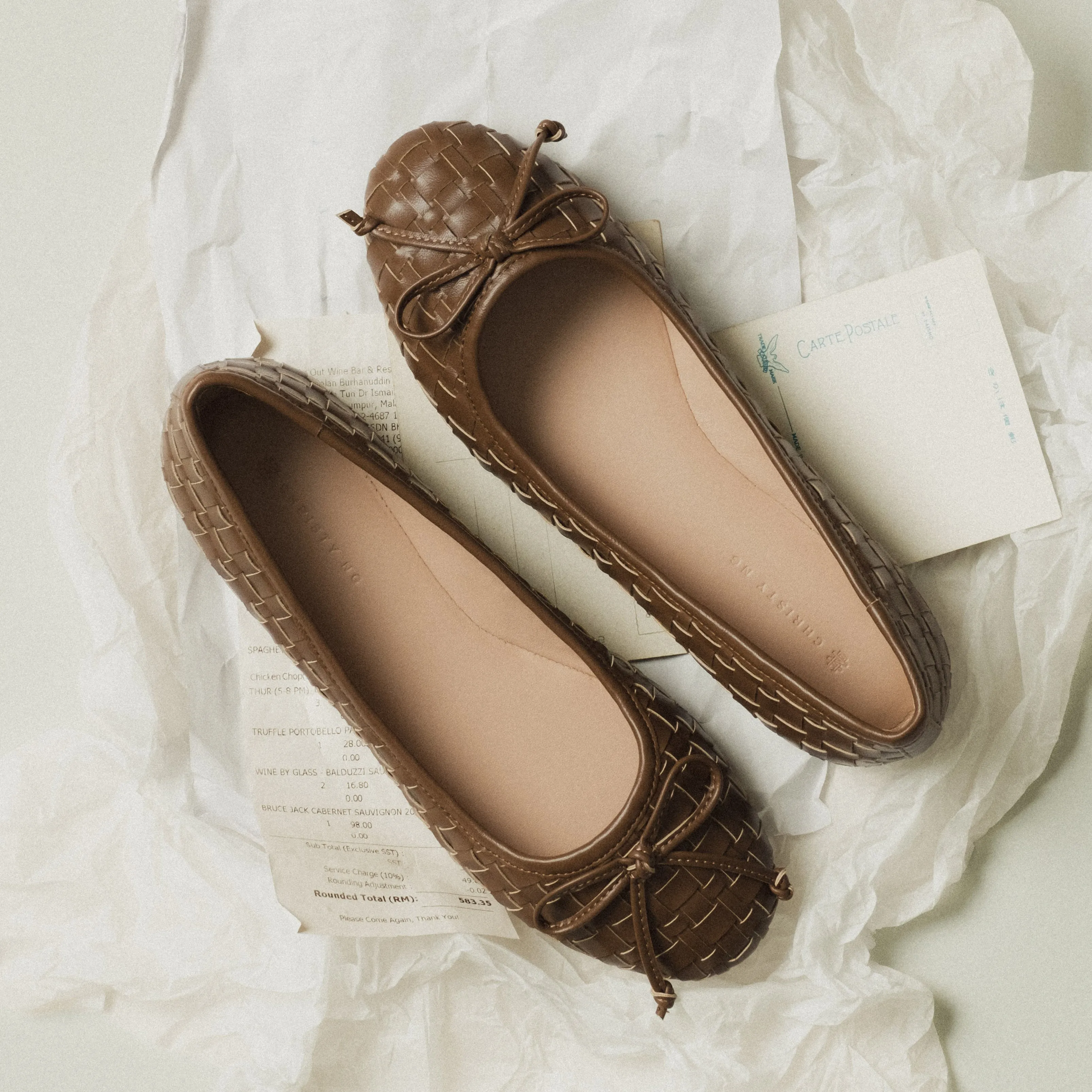 Winter Wedding Shoes Flats Giada Woven Flats