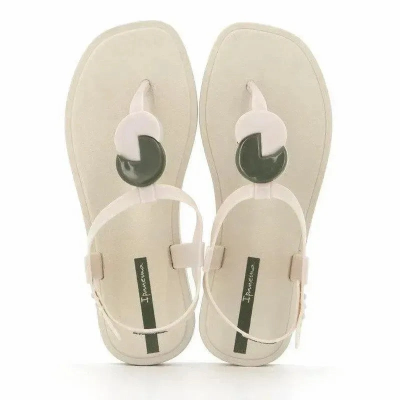Ipanema Back Strap Sandals - Beige Skecher Slip On Shoes