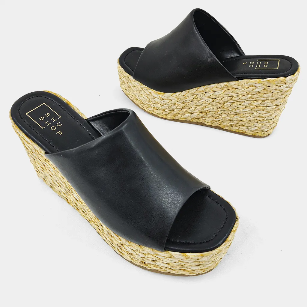 JODIE Strappy Sandals Wedge Heel